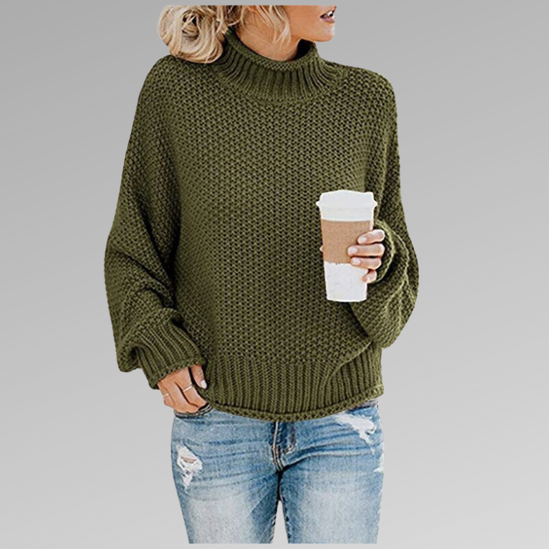 Pull en grosse maille femme oversize pour l'hiver 2