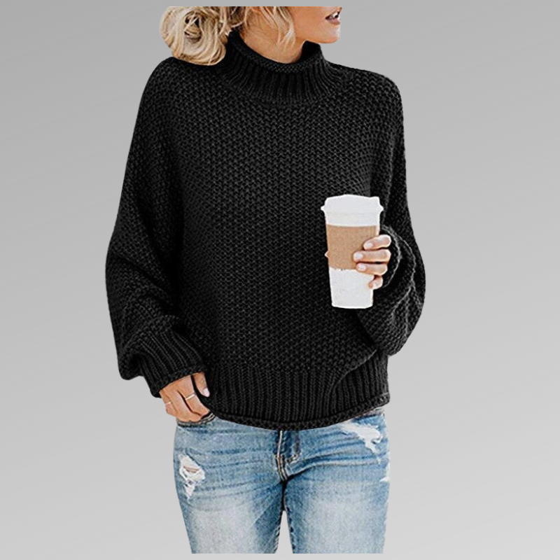 Pull en grosse maille femme oversize pour l'hiver 3