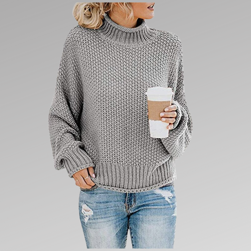 Pull en grosse maille femme oversize pour l'hiver 5