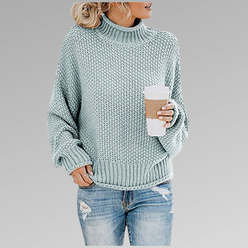 Pull en grosse maille femme oversize pour l'hiver 6