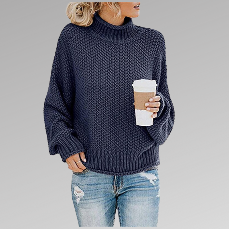 Pull en grosse maille femme oversize pour l'hiver 7