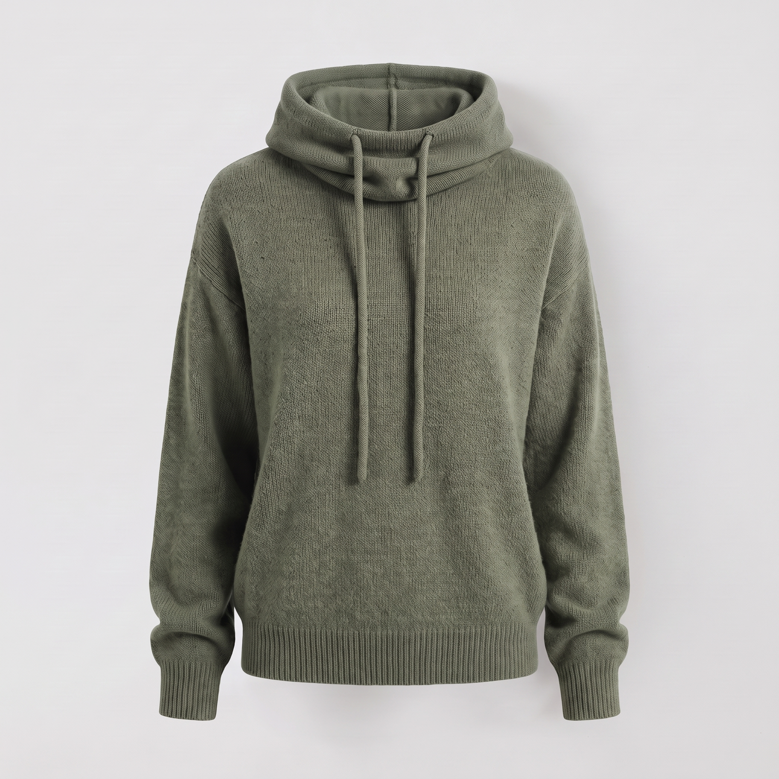 Pull femme à capuche en maille douce et chaude 1
