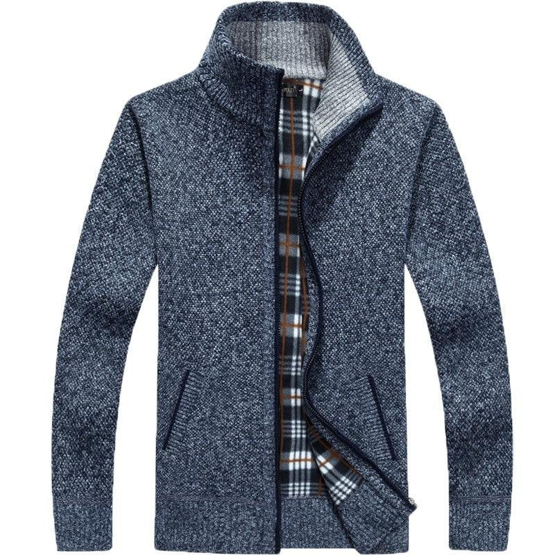 Pull homme doublé coupe-vent à col montant 4