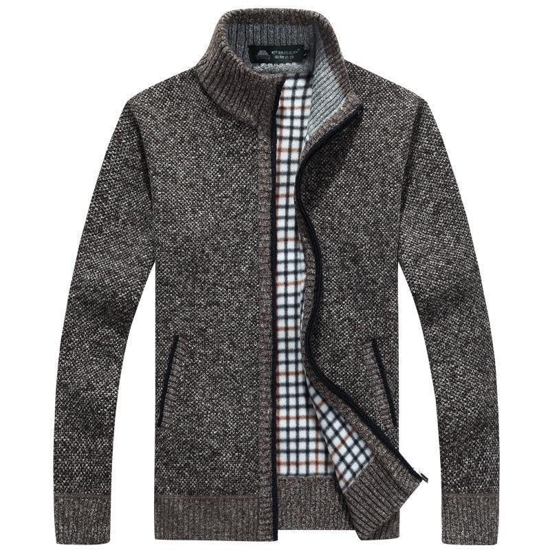 Pull homme doublé coupe-vent à col montant 5