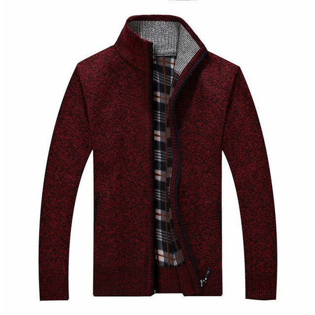 Pull homme doublé coupe-vent à col montant 6