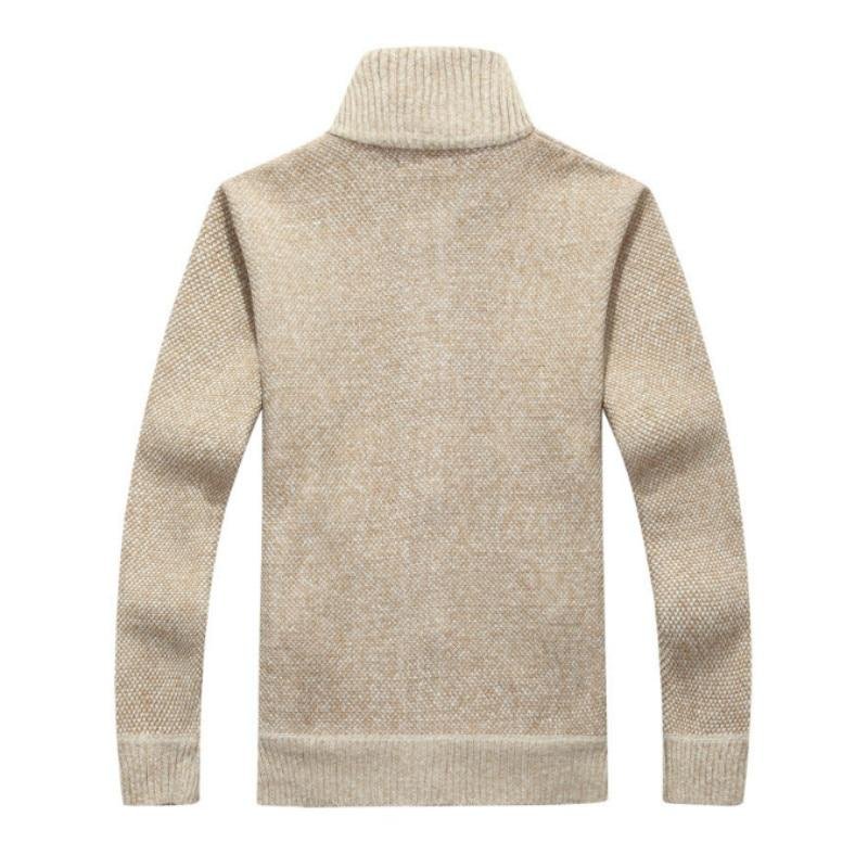 Pull homme doublé coupe-vent à col montant 9