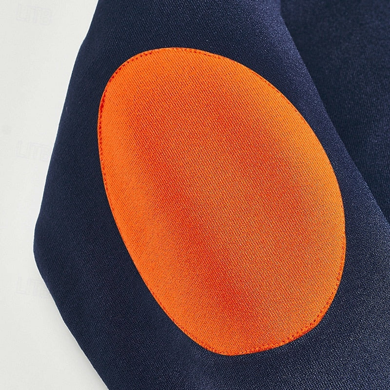 Pull quart-zip homme color block en maille à manches longues 10