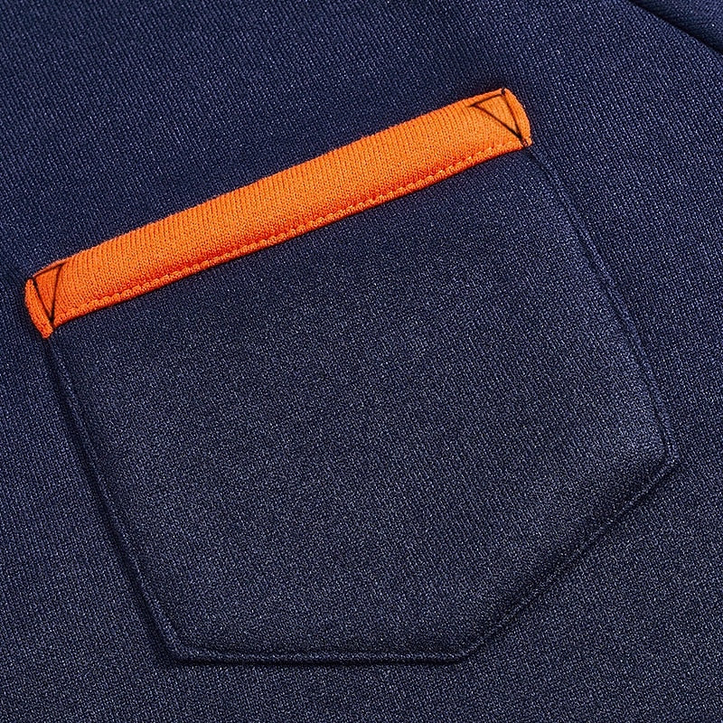 Pull quart-zip homme color block en maille à manches longues 9