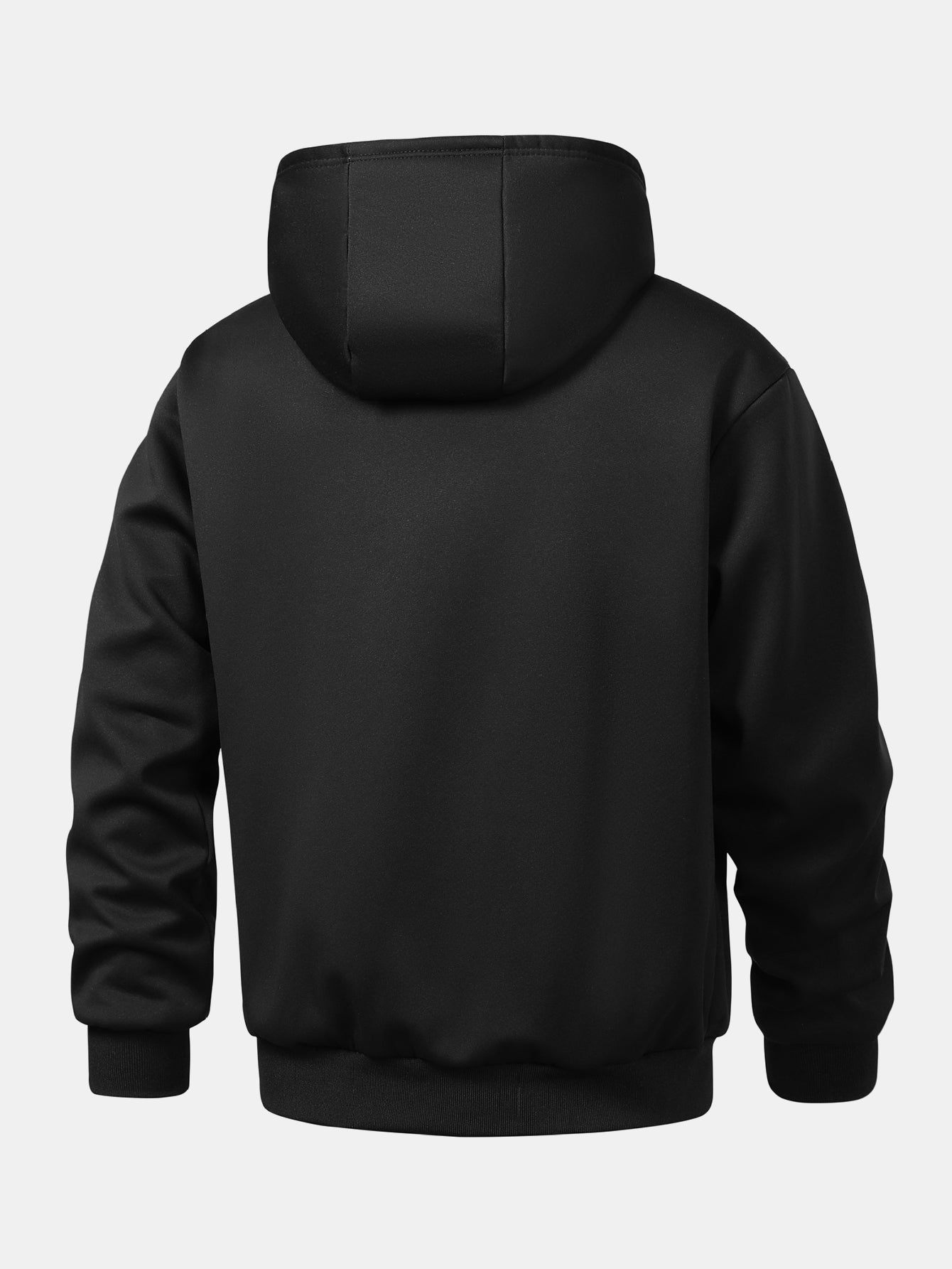 Survêtement homme à capuche doublé teddy zippé avec poches et jogging 4