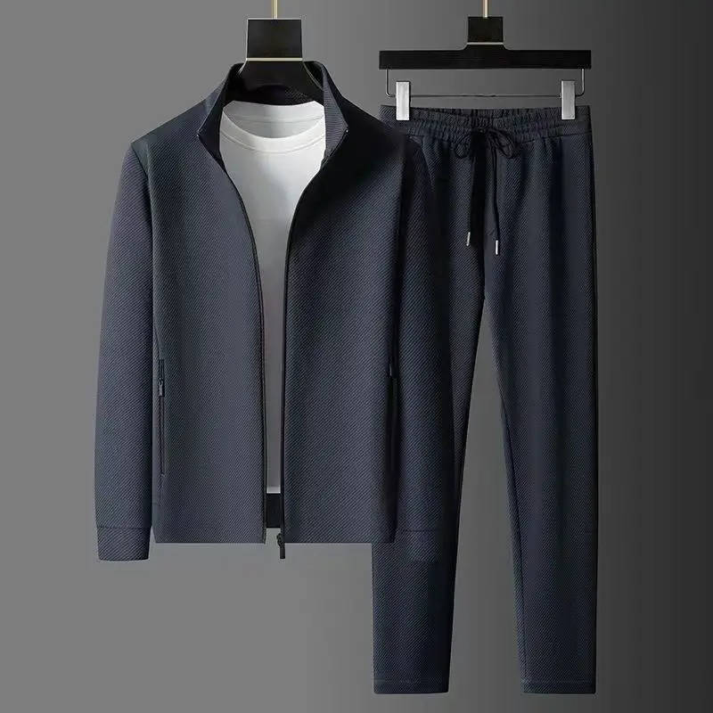 Survêtement homme texturé zippé à col montant déperlant sport 1