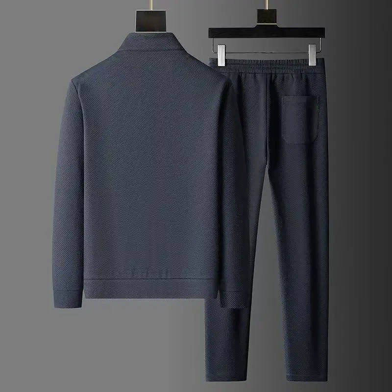Survêtement homme texturé zippé à col montant déperlant sport 2