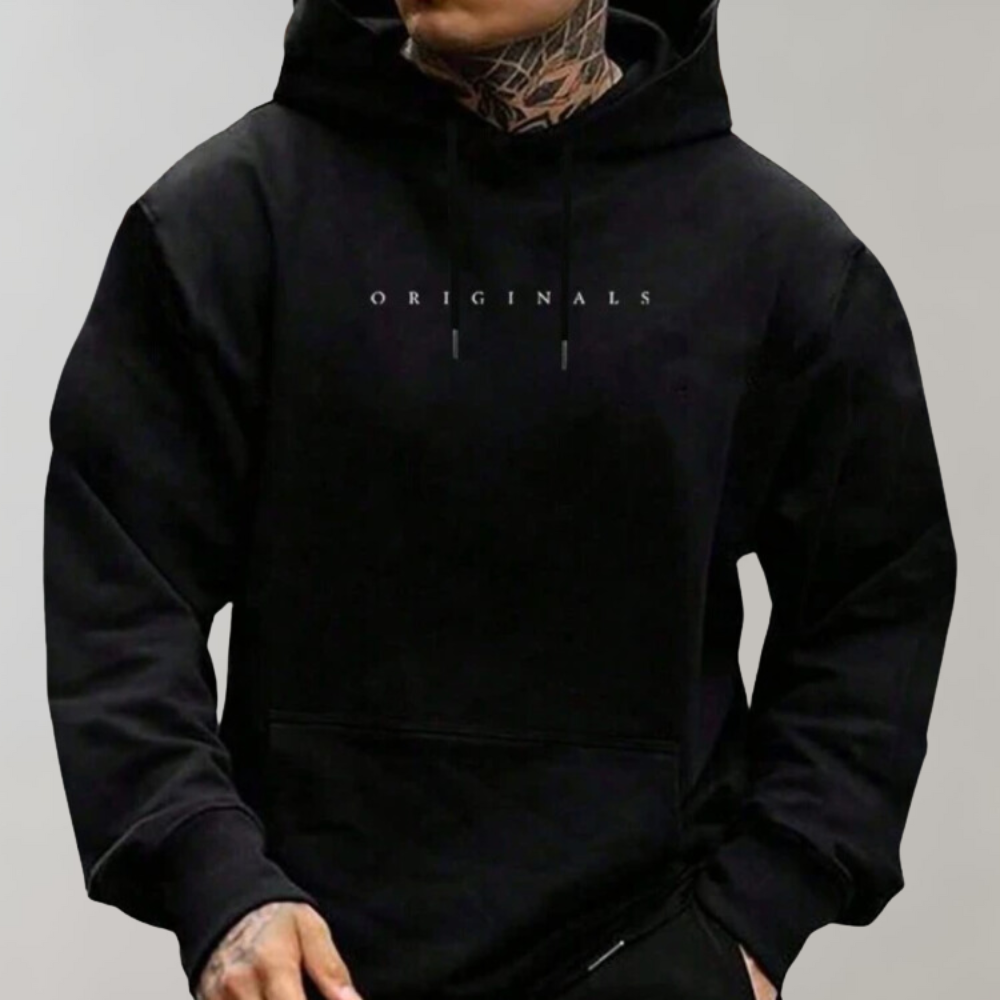 Sweat à capuche homme à poche kangourou coupe ample 2