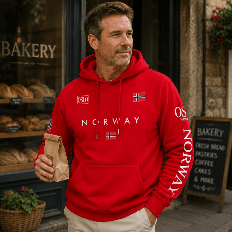 Sweat à capuche homme en maille à imprimé positionné coupe droite 9