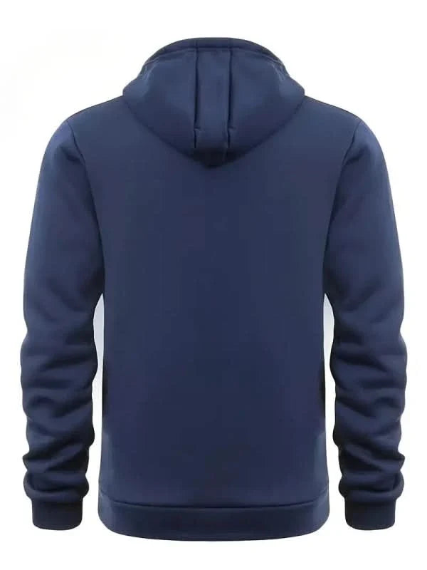 Sweat à capuche homme zippé à poche sur manche et doublure douillette 11