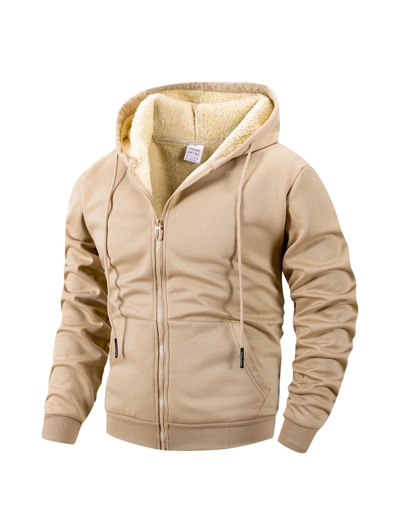 Sweat à capuche homme zippé doublé sherpa 1