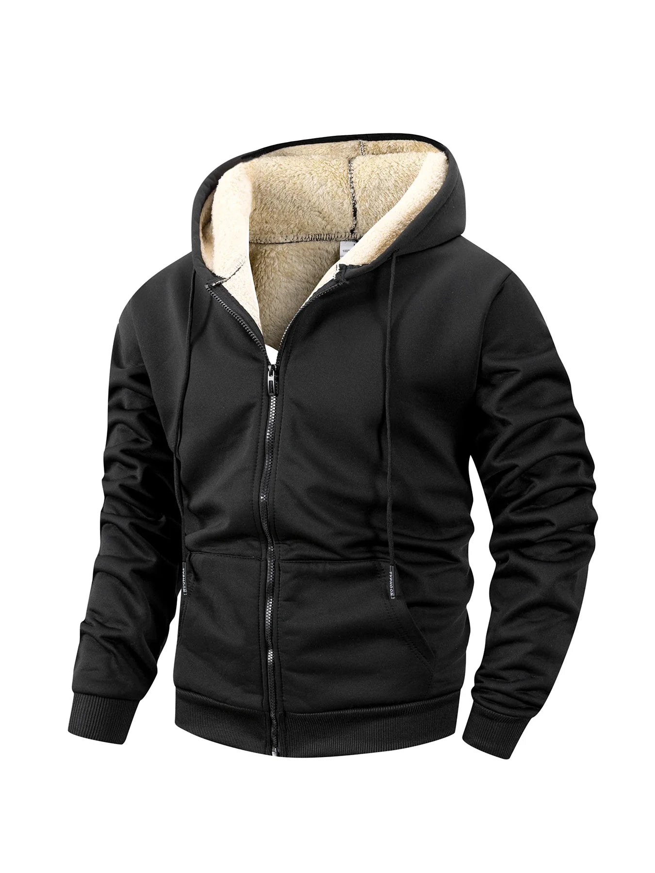 Sweat à capuche homme zippé doublé sherpa 5