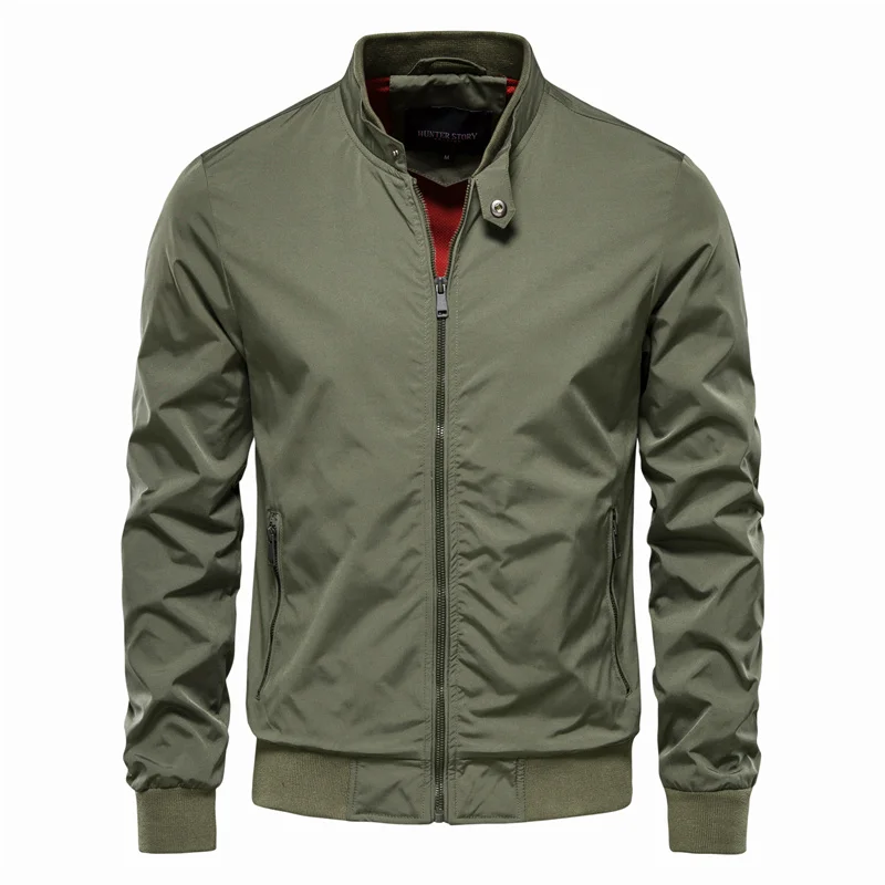 Veste bomber homme à col montant zippée résistante à l'eau 2