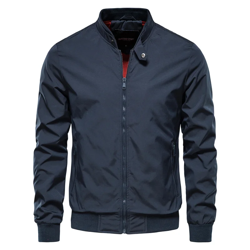 Veste bomber homme à col montant zippée résistante à l'eau 3