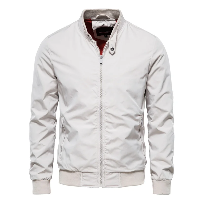 Veste bomber homme à col montant zippée résistante à l'eau 4