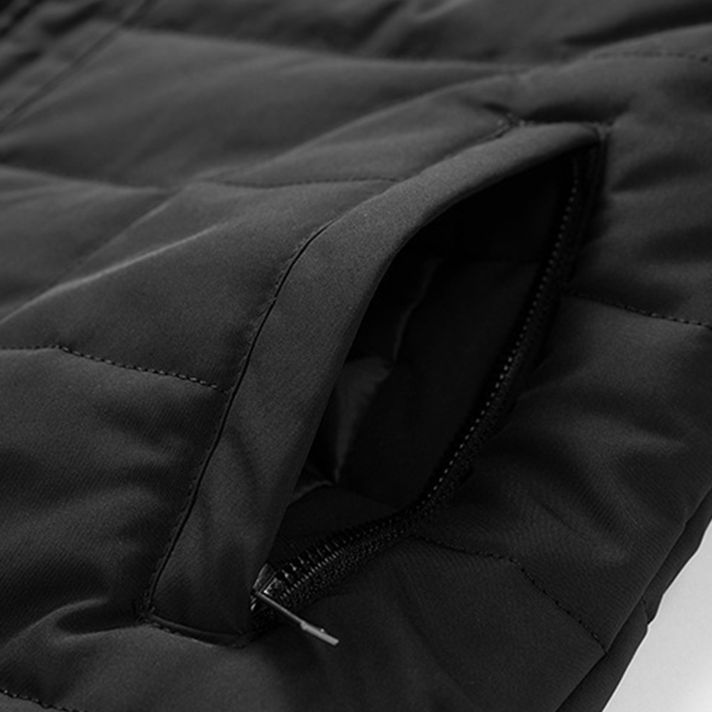 Veste matelassée homme à col chemise et boutons pression 11