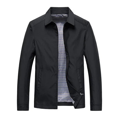 Veste mi-saison homme zippée à doublure à carreaux 1