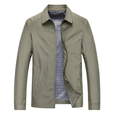Veste mi-saison homme zippée à doublure à carreaux 6