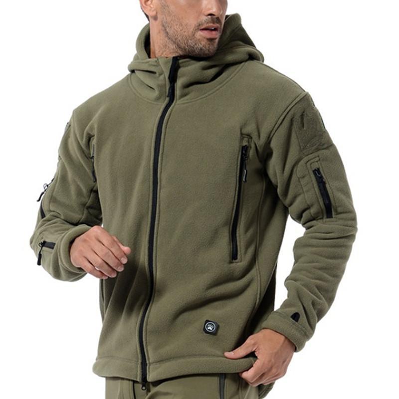 Veste polaire homme à capuche et poches zippées 2