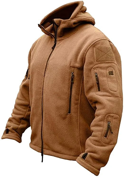 Veste polaire homme à capuche et poches zippées 3