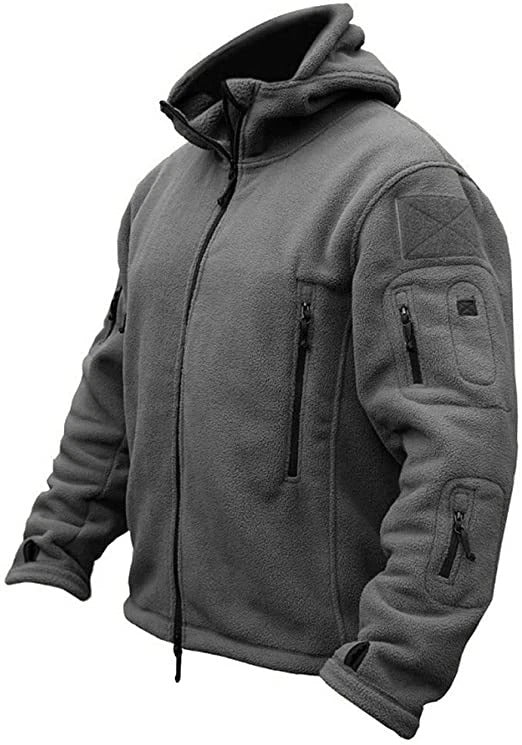 Veste polaire homme à capuche et poches zippées 4