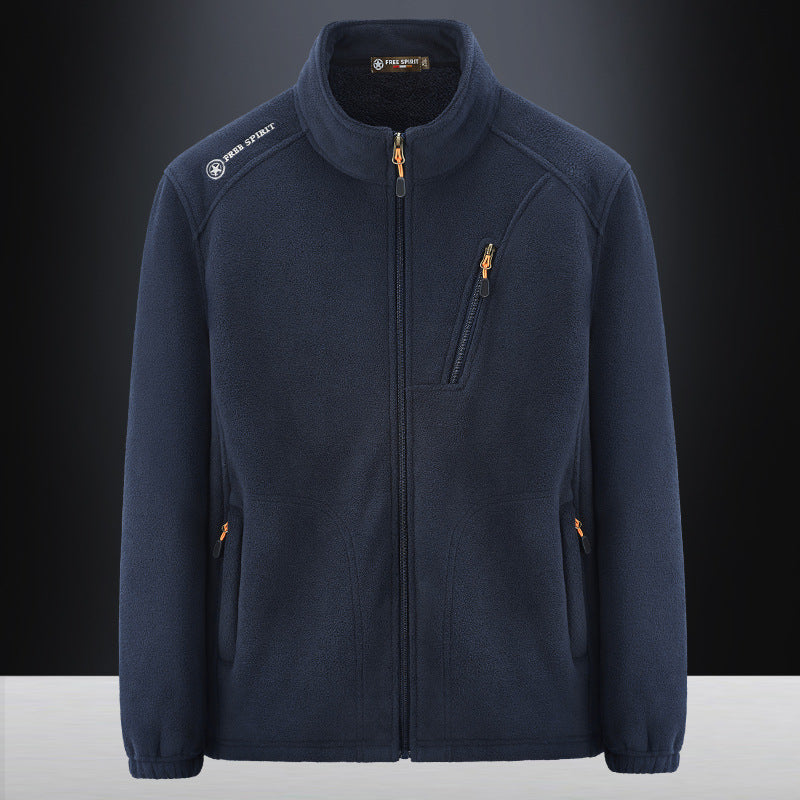 Veste polaire homme à col montant sherpa et poches zippées 1