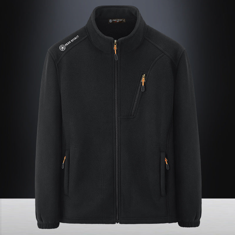 Veste polaire homme à col montant sherpa et poches zippées 3