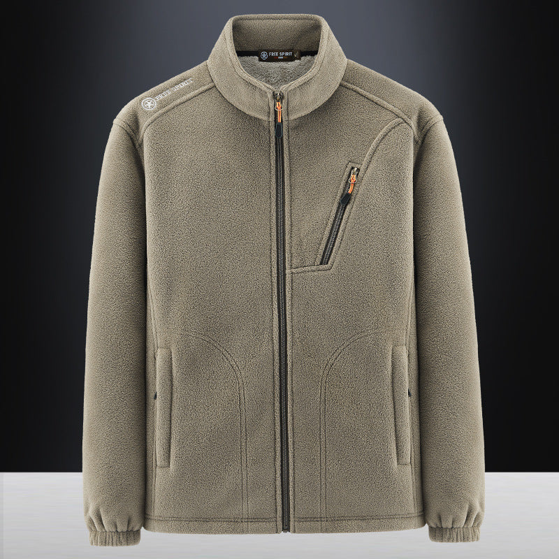 Veste polaire homme à col montant sherpa et poches zippées 4