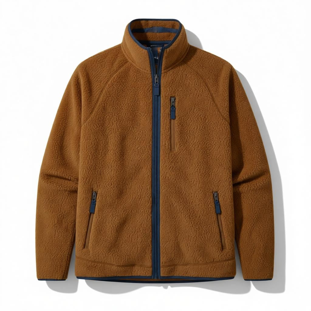 Veste polaire homme sherpa à col montant et poche poitrine zippée 3