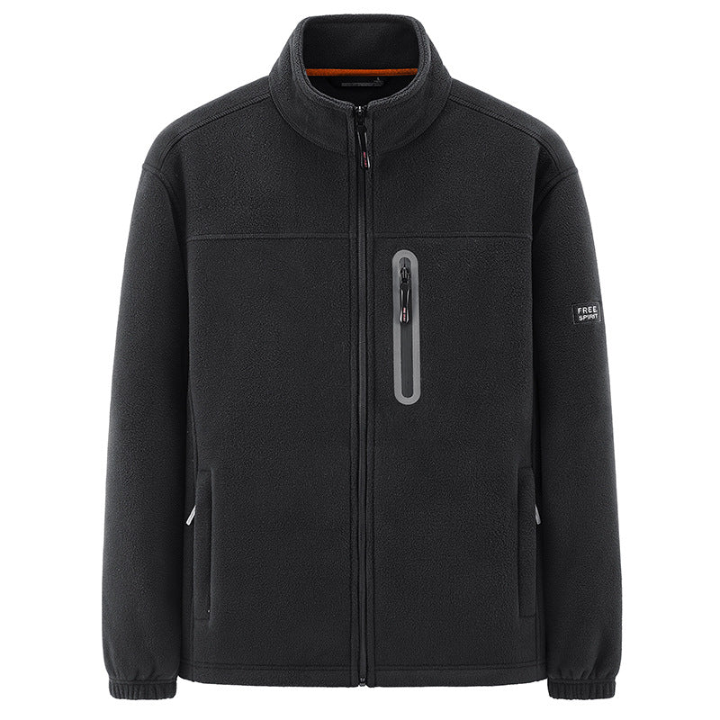 Veste polaire homme zippée à col montant et poche poitrine 3