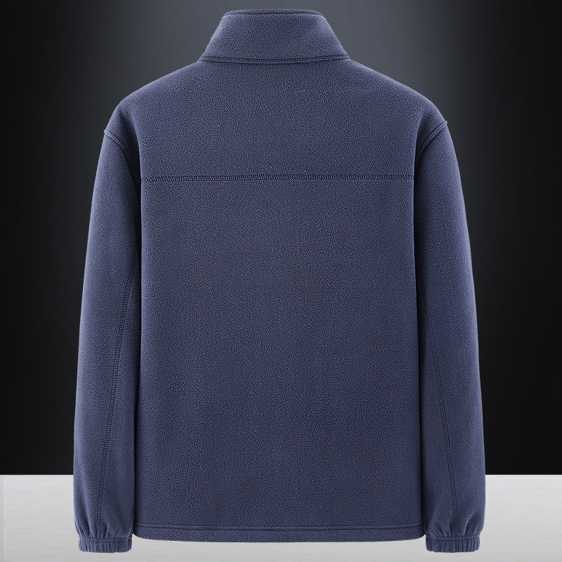 Veste polaire homme zippée à col montant et poche poitrine 6