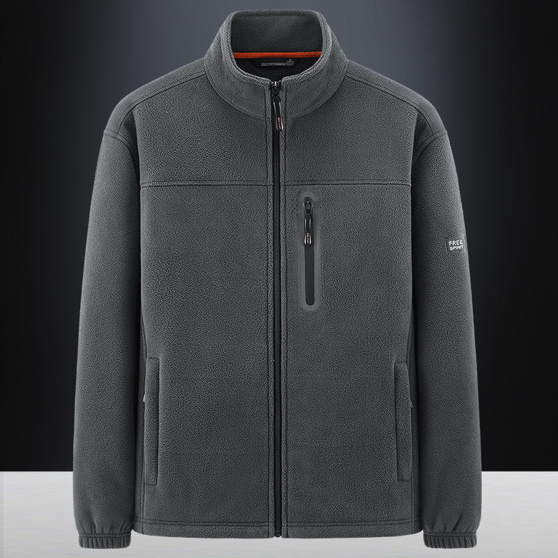 Veste polaire homme zippée à col montant et poche poitrine 8